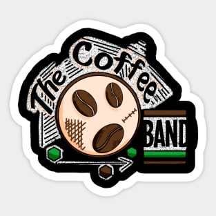 Coffee Band - Coffee Music Lovers Sticker